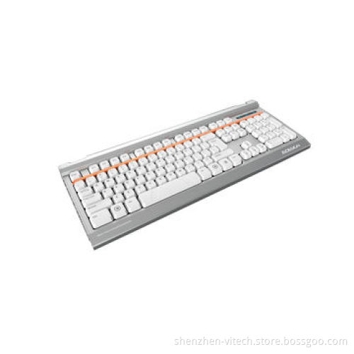 Custom flexible overlay mechanical keyboard with blue color